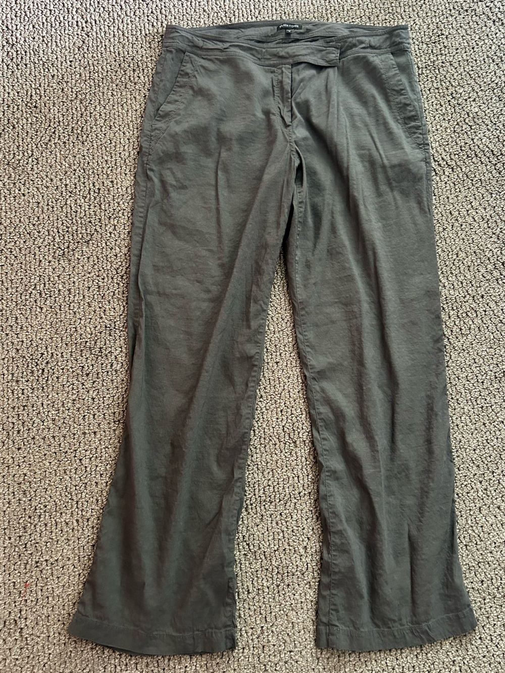 Eileen Fisher Charcoal Gray Casual Pants